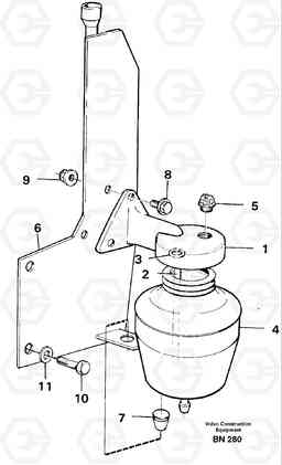 31831 Anti-freeze reservoir A25C, Volvo Construction Equipment