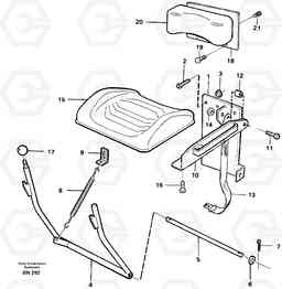 32948 Folding seat A25C, Volvo Construction Equipment