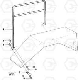 21912 Handrail A25C, Volvo Construction Equipment