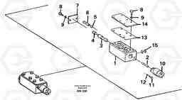 34710 Valve, circuit body and return valve A25C, Volvo Construction Equipment