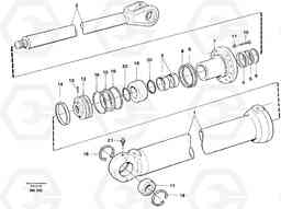 23626 Hydraulic tipping cylinder. A25C, Volvo Construction Equipment