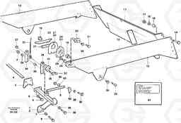 65011 Rear flap, mechanical A25C, Volvo Construction Equipment