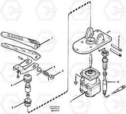 31827 Footbrake valve A25C, Volvo Construction Equipment