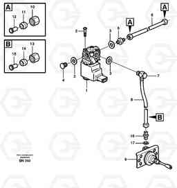 63962 Pneumatic system, diff lock, trailer A25C, Volvo Construction Equipment