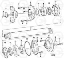 19021 Intermediate shaft A30C, Volvo Construction Equipment