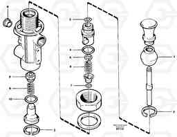 29723 Valve, circuit body and return valve A30C, Volvo Construction Equipment