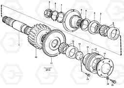 19012 Upper shaft A30C, Volvo Construction Equipment