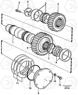 19013 Intermediate shaft A30C, Volvo Construction Equipment