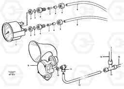 21252 Pneumatic system, pneumatic pressure gauge and horn A30C, Volvo Construction Equipment