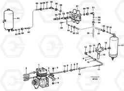 64298 Feed lines, wet tank and regulator A30C, Volvo Construction Equipment