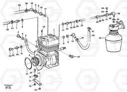 88960 Air-compressor with fitting parts A30C, Volvo Construction Equipment