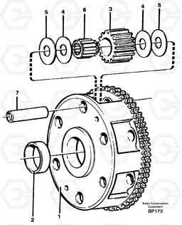 31068 Planet kit, stage 2 A30C, Volvo Construction Equipment