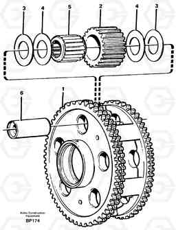 31069 Planet kit, stage 3 A30C, Volvo Construction Equipment