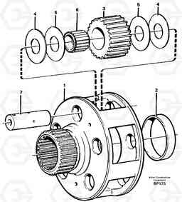 31070 Planet kit, stage 4 A30C, Volvo Construction Equipment