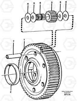 31956 Planet kit, stage 5 A30C, Volvo Construction Equipment