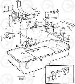 55164 Lubricating oil system A30C, Volvo Construction Equipment