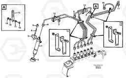 16360 Delivery pipe - injector A30C, Volvo Construction Equipment