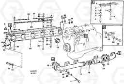 97174 Inlet manifold and exhaust manifold A30C, Volvo Construction Equipment