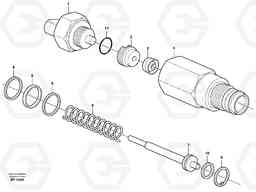 34882 Pressure sensor A30C, Volvo Construction Equipment