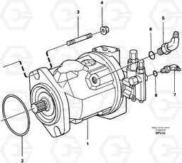 59003 Hydraulic pump with fitting parts A30C, Volvo Construction Equipment