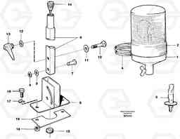 31550 Rotating beacon A30C, Volvo Construction Equipment