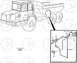 34885 Mudflap, load unit A30C, Volvo Construction Equipment