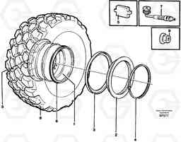 98633 Wheel A30C, Volvo Construction Equipment