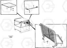 34889 Protecting roof, protective grating A30C, Volvo Construction Equipment