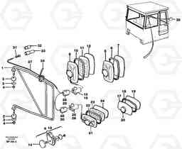 65397 Rear view mirror A30C, Volvo Construction Equipment