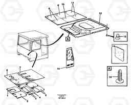29494 Upholstery and insulation, floor and roof A30C, Volvo Construction Equipment