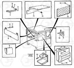 83393 Interior equipment, cab A30C, Volvo Construction Equipment