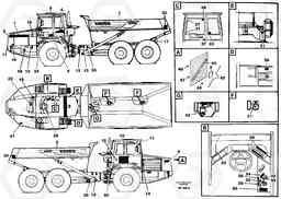 34214 Sign plates and decals A30C, Volvo Construction Equipment