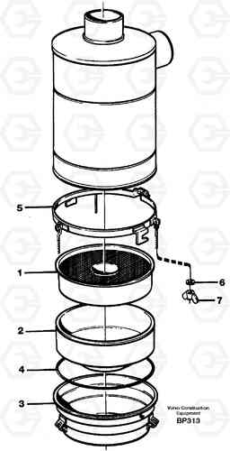 83554 Oil bath air filter A30C, Volvo Construction Equipment