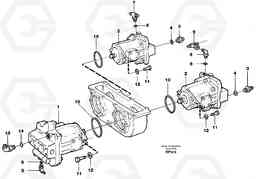 59014 Hydraulic pump with fitting parts A30C, Volvo Construction Equipment