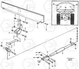 31680 Rear flap, mechanical A30C, Volvo Construction Equipment