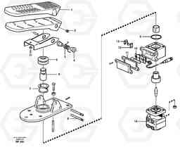 54365 Footbrake valve A30C, Volvo Construction Equipment