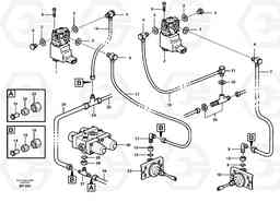 64295 Pneumatic system, diff lock, cab A30C, Volvo Construction Equipment