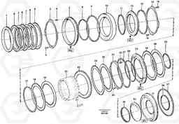 56609 Brakes, rear A35C SER NO 4621-, SER NO USA 60001-, Volvo Construction Equipment