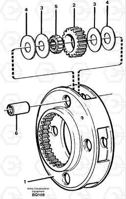 92289 Planet kit, stage 1 A35C SER NO 4621-, SER NO USA 60001-, Volvo Construction Equipment