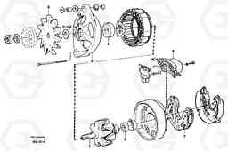 24127 Alternator A35C SER NO 4621-, SER NO USA 60001-, Volvo Construction Equipment