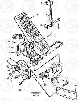 85731 Accelerator pedal A35C SER NO 4621-, SER NO USA 60001-, Volvo Construction Equipment