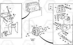 58900 Engine support and flywheel housing A35C SER NO 4621-, SER NO USA 60001-, Volvo Construction Equipment