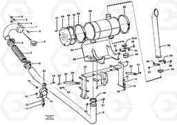 89937 Exhaust system, silencer A35C SER NO 4621-, SER NO USA 60001-, Volvo Construction Equipment