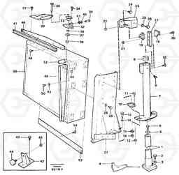 84333 Radiator mounting A35C SER NO 4621-, SER NO USA 60001-, Volvo Construction Equipment