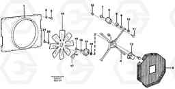 90747 Fan and fan shroud A35C SER NO 4621-, SER NO USA 60001-, Volvo Construction Equipment