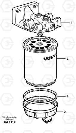 24110 Water separator A35C SER NO 4621-, SER NO USA 60001-, Volvo Construction Equipment