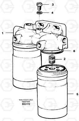 24111 Fuel filter A35C SER NO 4621-, SER NO USA 60001-, Volvo Construction Equipment