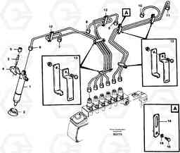 60970 Delivery pipes-injectors A35C SER NO 4621-, SER NO USA 60001-, Volvo Construction Equipment