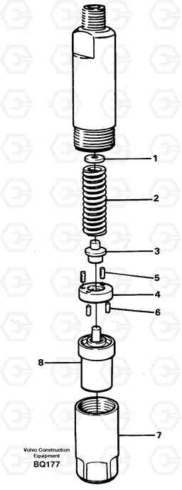 63372 Injector A35C SER NO 4621-, SER NO USA 60001-, Volvo Construction Equipment