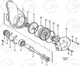 16295 Water pump A35C SER NO 4621-, SER NO USA 60001-, Volvo Construction Equipment